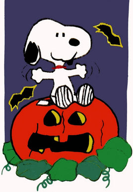 Snoopy Halloween Sculpted Flag