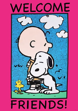 NON - VINTAGE FLAG - Welcome Friends - snoopn4pnuts.com
