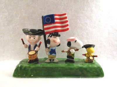 Flambro Patriot Parade Porcelain Figurescene - On Sale!