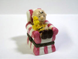 Flambro Porcelain Trinket Box - Taking It Easy