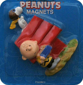 Charlie Brown and Snoopy Feeding Time Flambro magnet