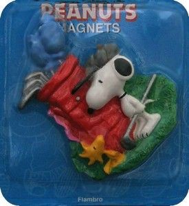 Snoopy Golfer Flambro Magnet