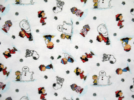 Vintage Peanuts Gang Pillow Case (Flannel) - Winter Fun - snoopn4pnuts.com