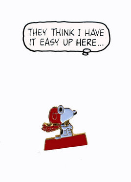Snoopy Flying Ace Small Metal Shirt Button