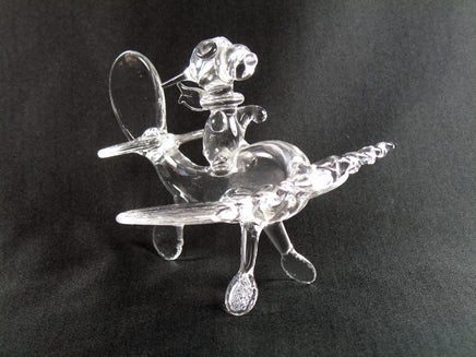 Snoopy Flying Ace Glass Figurine - EXTREMELY RARE! - snoopn4pnuts.com