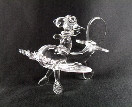 Snoopy Flying Ace Glass Figurine - EXTREMELY RARE! - snoopn4pnuts.com