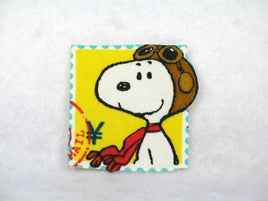 Snoopy Flying Ace Stamp Patch - Yellow