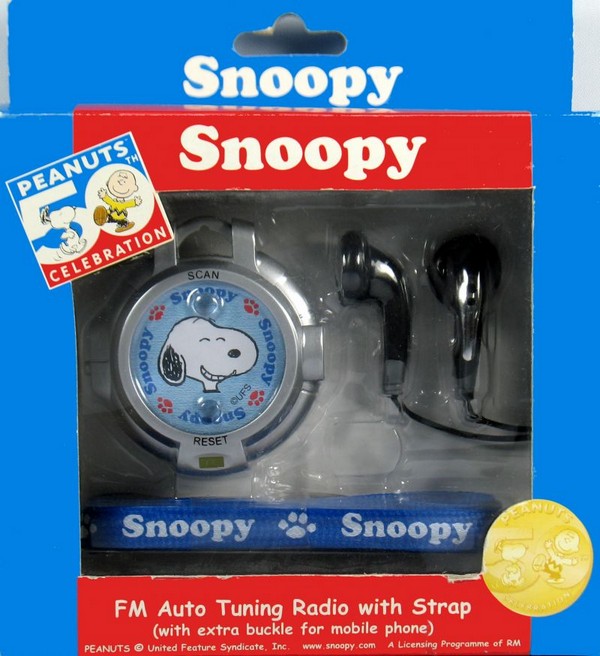 Snoopy FM Auto Tuning Radio With Strap