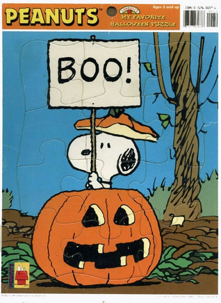 Snoopy Halloween Frame-Tray Jigsaw Puzzle