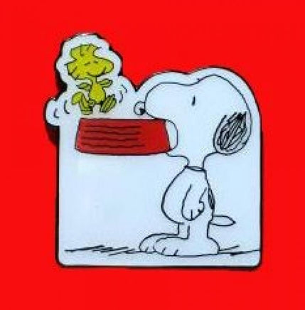 Snoopy With Dog Dish Enamel Pin - snoopn4pnuts.com
