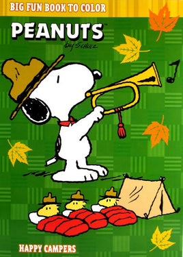 Peanuts Big Fun Book To Color - Happy Campers