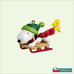 2005 Winter Fun Wiith Snoopy #8 Miniature Christmas Ornament