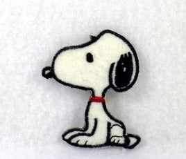 Snoopy Sitting Fuzzy Patch