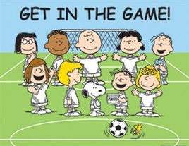 Peanuts Gang Motivational Wall Poster - Get In The Game!