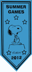 2012 San Diego Comic Con Snoopy Summer Games Banner - RARE!