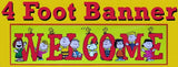 Giant Peanuts Gang Classroom Welcome Banner - 4 Feet Long!