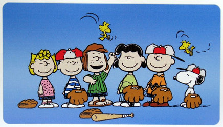 Peanuts Gang Baseball Indoor/Outdoor Vinyl Sticker