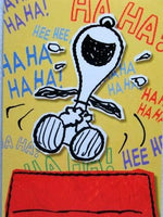 Snoopy Get Well Card - Laughter Is The Best Medicine