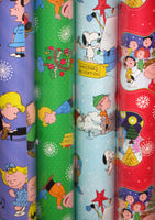 Peanuts Gang Christmas Heavyweight Gift Wrap Roll - snoopn4pnuts.com