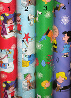 Peanuts Gang Christmas Heavyweight Gift Wrap Roll - snoopn4pnuts.com
