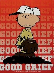 Charlie Brown Indoor/Outdoor Vinyl Sticker - Good Grief!