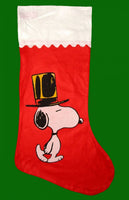 PEANUTS GIANT CHRISTMAS STOCKING - TOP HAT SNOOPY (3 Feet Long!)