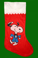 PEANUTS GIANT CHRISTMAS STOCKING - DANCING SNOOPY