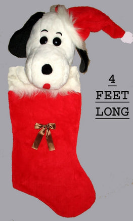 Giant Vintage Snoopy Christmas Stocking
