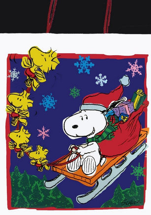 Snoopy Sledding Gift Bag