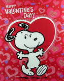 Snoopy Valentine's Day Gift Bag With Glitter Accents