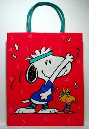 Snoopy And Woodstock Aerobics Gift Bag