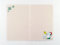 Snoopy Mini Christmas Card With Metallic Accents - snoopn4pnuts.com