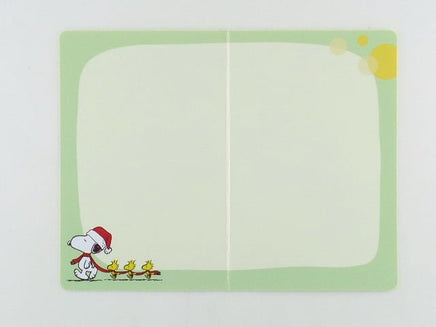 Snoopy Mini Christmas Card With Metallic Accents - snoopn4pnuts.com