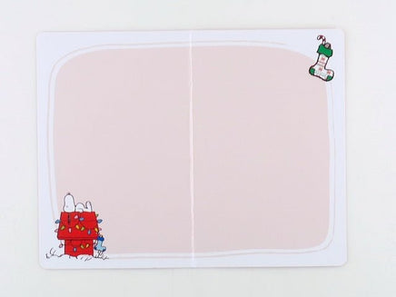 Snoopy Mini Christmas Card With Metallic Accents - snoopn4pnuts.com