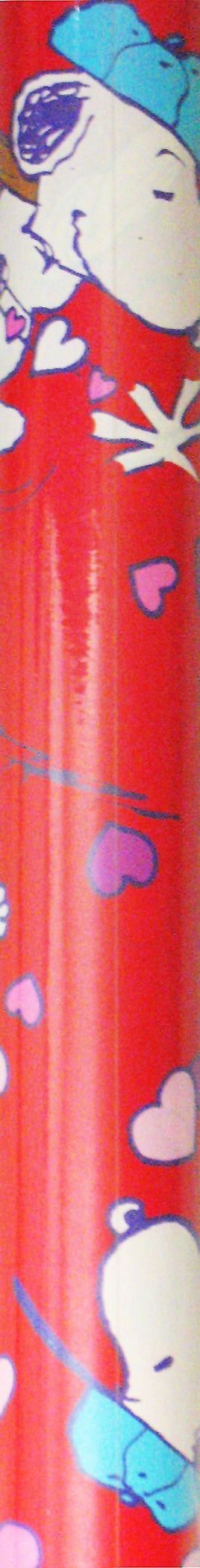 Snoopy Catching Hearts Vintage Gift Wrap Roll - snoopn4pnuts.com
