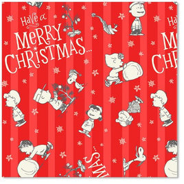 Peanuts Gang Christmas Holiday Heavyweight Gift Wrap Roll - snoopn4pnuts.com