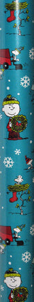 Peanuts Gang Holiday Heavyweight Gift Wrap Super Mega Roll - 65 Sq. Feet! - snoopn4pnuts.com