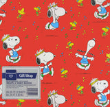 Snoopy Aerobics Vintage Gift Wrap