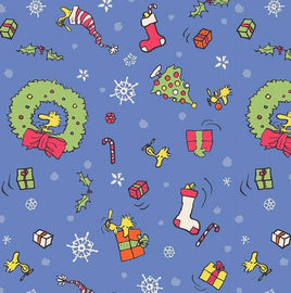 Peanuts Gang Christmas Holiday Heavyweight Gift Wrap Roll - snoopn4pnuts.com