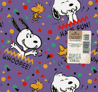 Snoopy Vintage Gift Wrap - Whoopee!