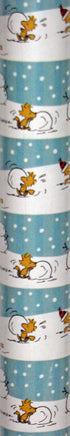 Woodstock Snowman Gift Wrap Super Mega Roll - 60 Sq. Ft.! - snoopn4pnuts.com