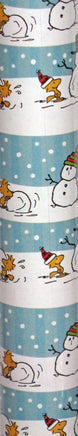 Woodstock Snowman Gift Wrap Super Mega Roll - 60 Sq. Ft.! - snoopn4pnuts.com