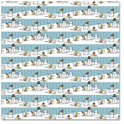 Woodstock Snowman Gift Wrap Super Mega Roll - 60 Sq. Ft.! - snoopn4pnuts.com