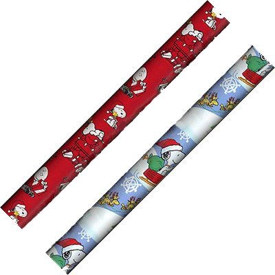 Snoopy Christmas Holiday Heavyweight Gift Wrap Roll - 45 Sq. Feet!