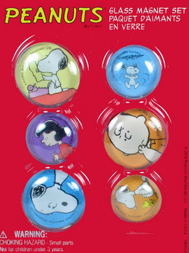 Peanuts Gang Glass Magnet Set