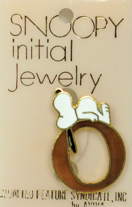 Snoopy Alphabet Cloisonne Pin - Gold "O" - snoopn4pnuts.com