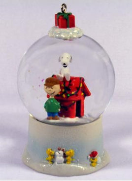 Charlie Brown & Snoopy Water Globe Ornament