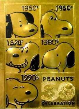 Snoopy 50Th Anniversary Limited Edition Gold Card