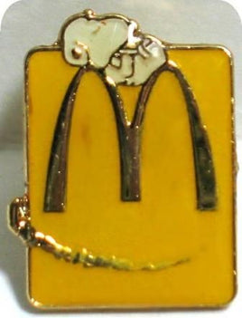 Mcdonald's Arch Lapel Pin - Snoopy (Yellow)