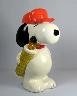 Snoopy Golfer Bank